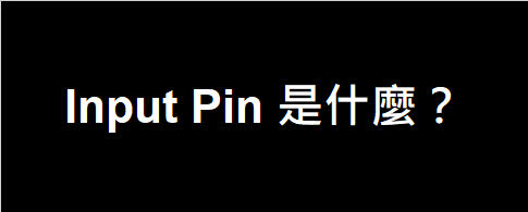 Input Pin 是什麼？