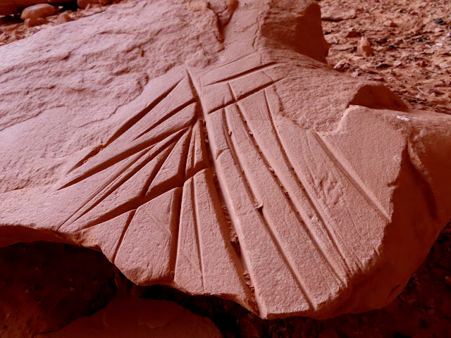 Grooves in the sandstone