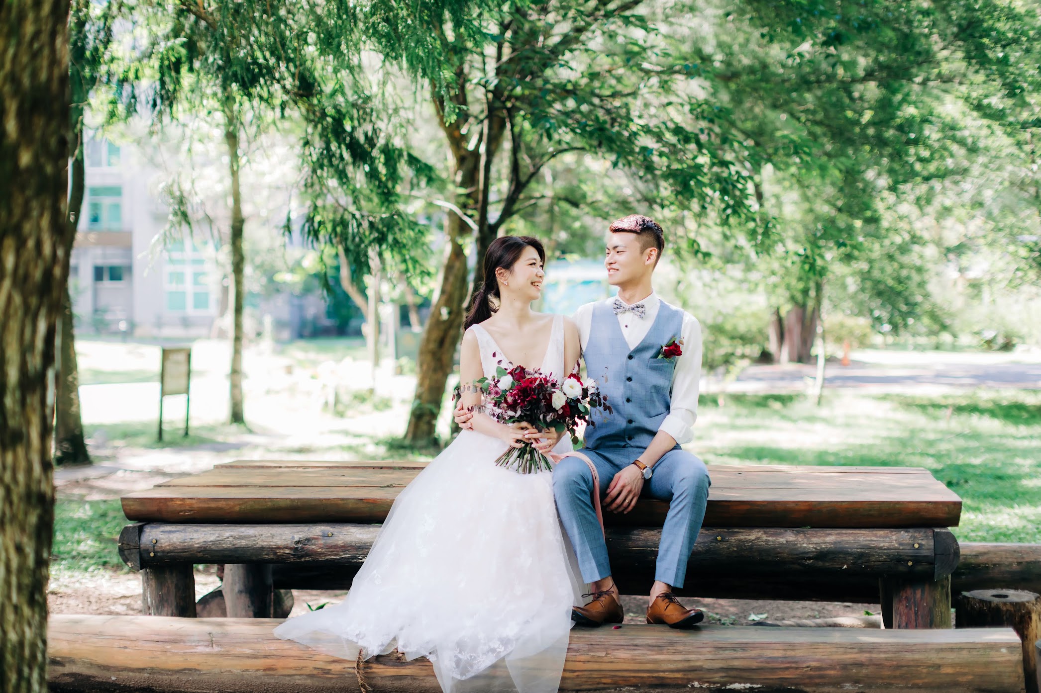 惠蓀林場婚紗 | Jeff + Emily Engagement | 森林系的美式逐光婚紗