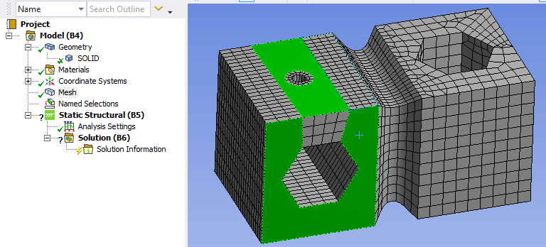 Импорт сетки в ANSYS Mechanical