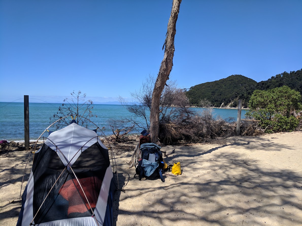 tent on the beach