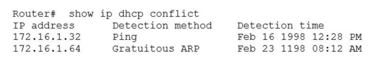 Which rule does the DHCP server use when there is an IP address conflict?