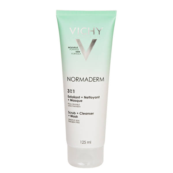 Vichy Normaderm thay thế cho sữa rửa mặt, tẩy da chết và mặt nạ làm sạch da