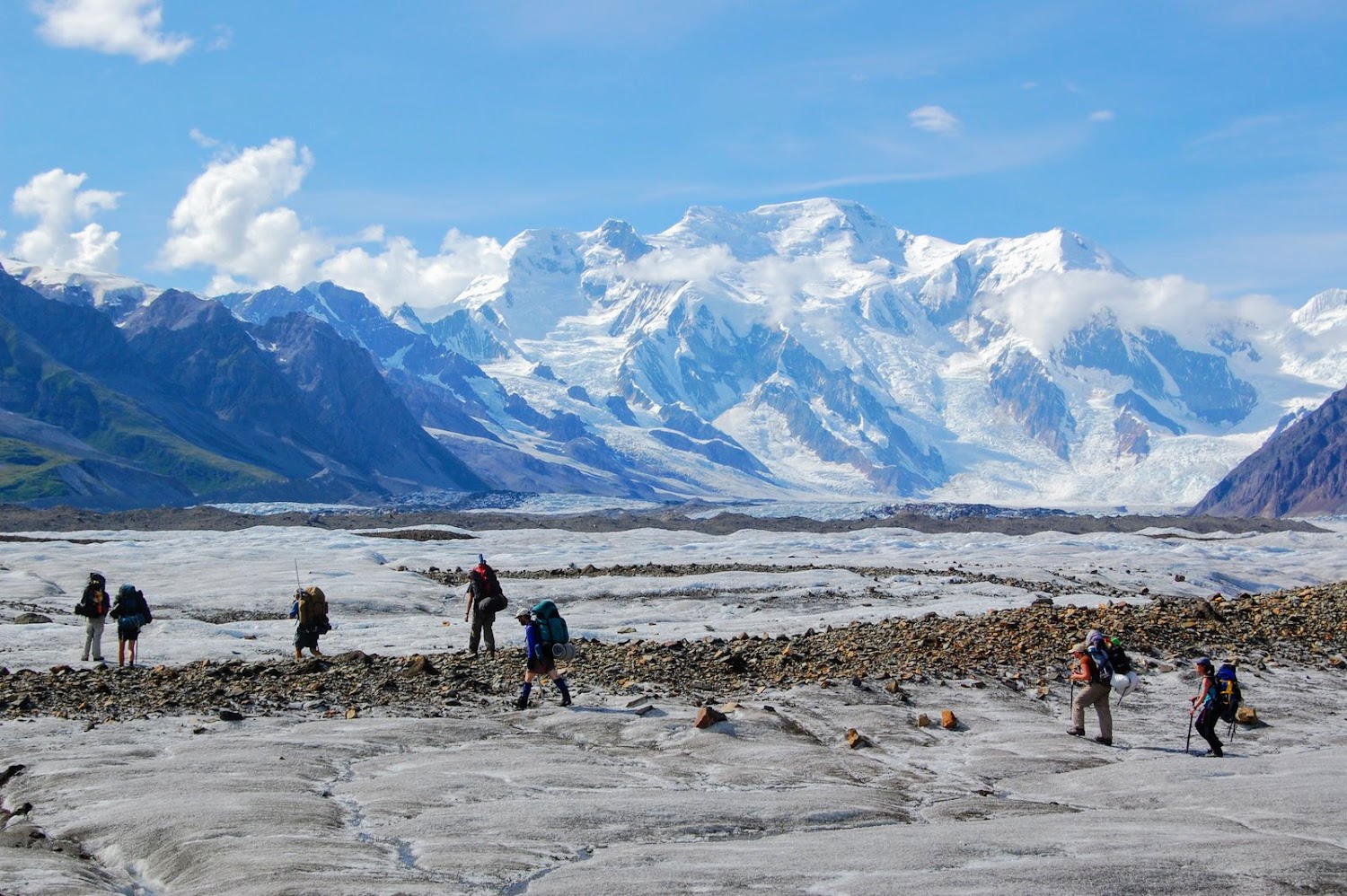 Kennicott Glacier Crossing