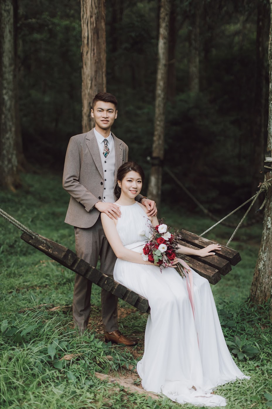 惠蓀林場婚紗 | Jeff + Emily Engagement | 森林系的美式逐光婚紗