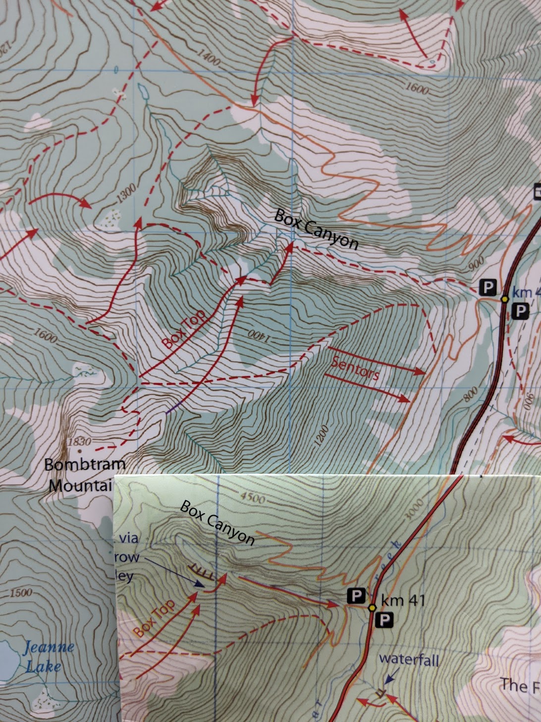 Old and new map comparison (photo by Rich So)