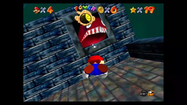 スーパーマリオ64 ちんぼつせんのおたから 沈没船をふさぐウツボ