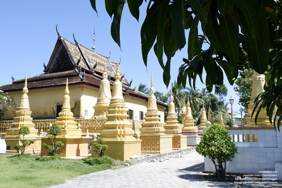 Chùa Xvay Ton (chùa Xà Tón) ở Tri Tôn, ngôi chùa Khmer xưa nhất An Giang