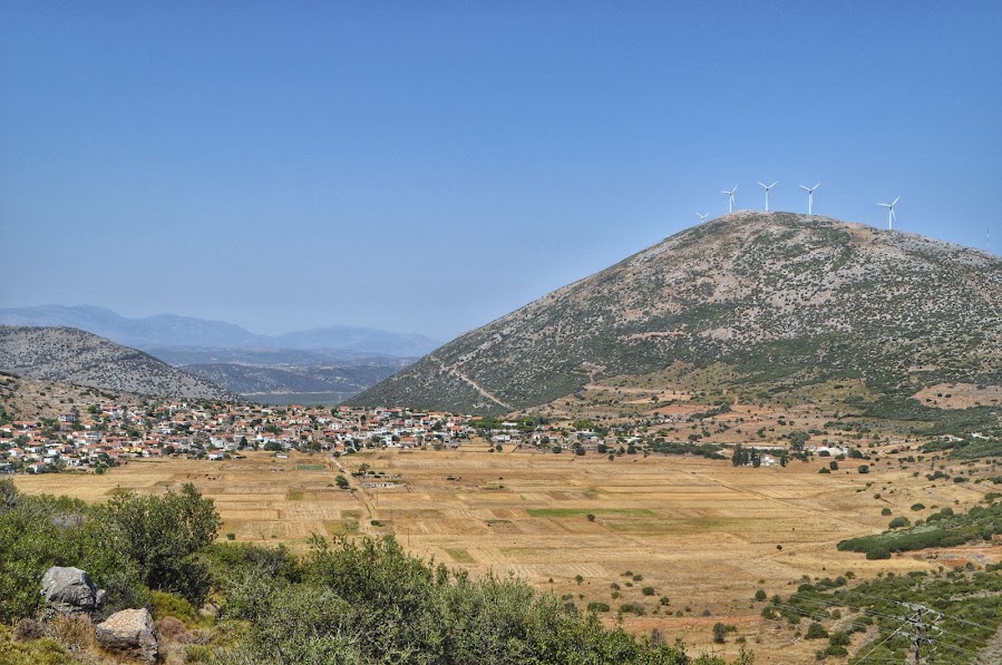 Argyros valley and Dystos Lake evia island greece