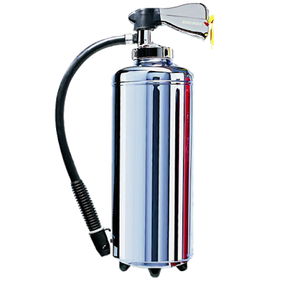 Chrome-Schaumfeuerlöscher von Minimax, 6 Liter