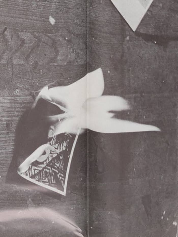 Burning Small Fires by Bruce Nauman, 1968. One of the 15 black and white photographs