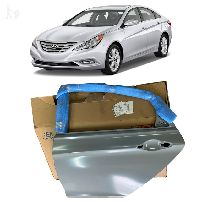 Porta Hyundai Sonata 2009/2015 Traseira Esquerda Original 770033S000