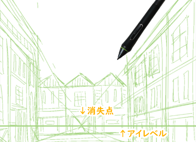 クリスタで背景の下描きを描く