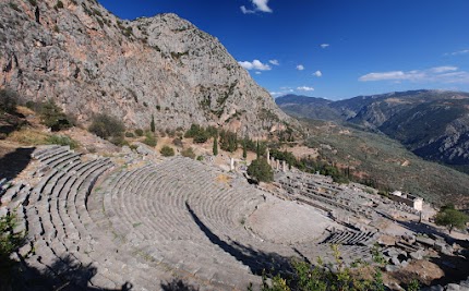 Das Theater in Delphi.