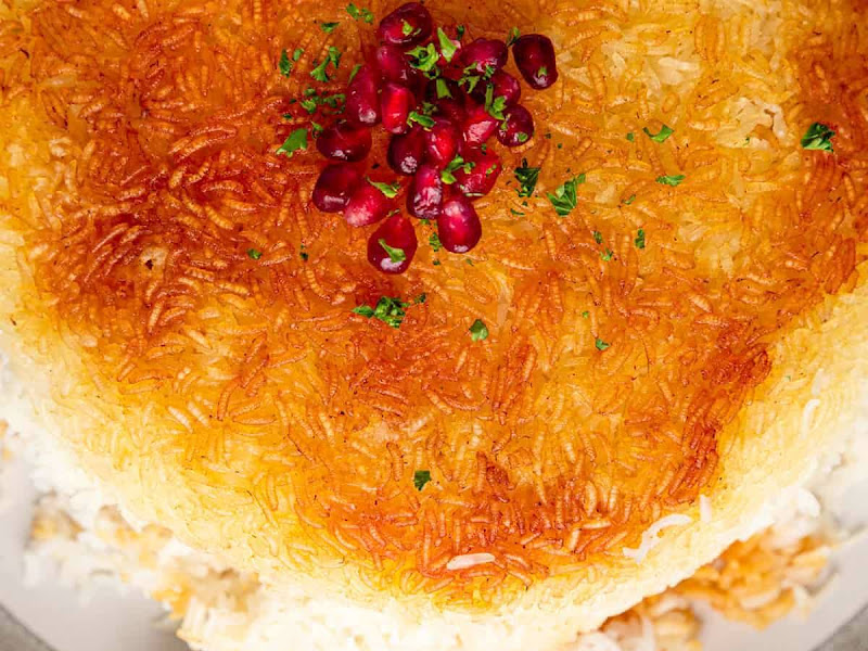 Tahdig (Persian Crispy Saffron Rice) 