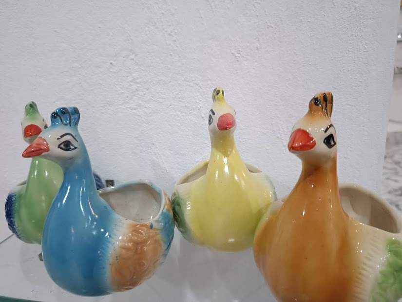 Handmade Ceramic Peacock Planter for Home Decor Set of 1 (Product No. 75)