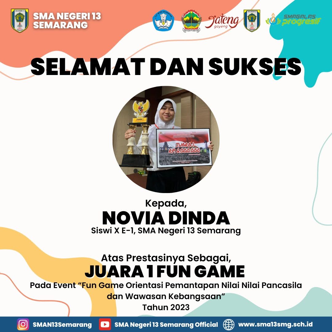 Raihan Juara Fun Game dalam “Fun Game Orientasi Pemantapan Nilai – Nilai Pancasila dan Wawasan Kebangsaan”