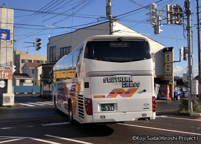 南海バス「サザンクロス」長岡・三条線　･518　東三条駅前到着_02