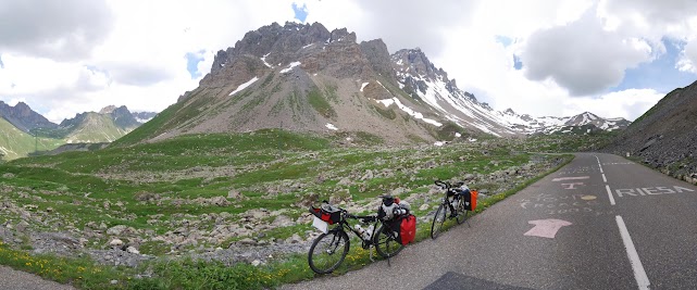 Abfahrt vom Col du Galibier.