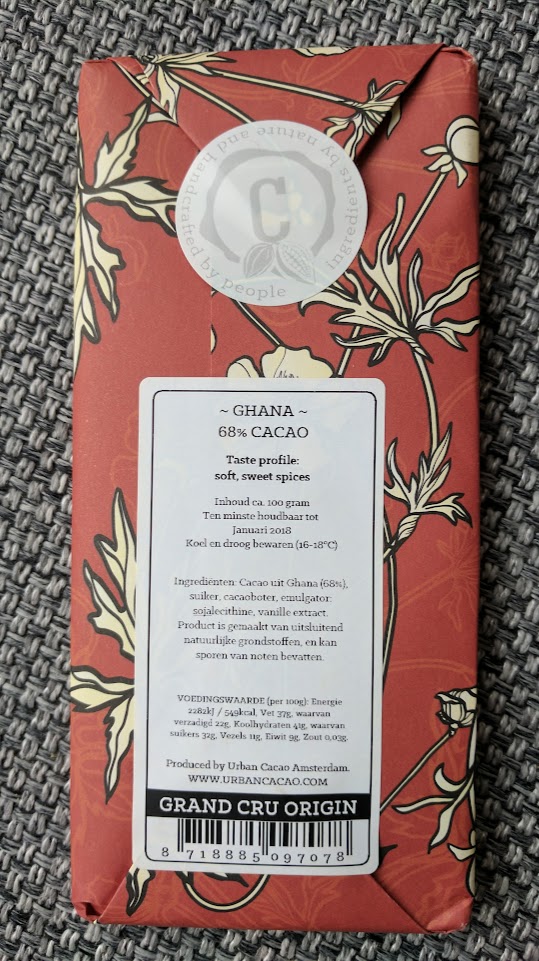 68% urban cacao ghana bar back