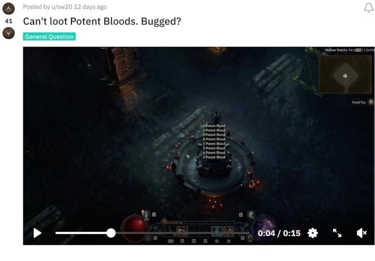 How to fix Potent Blood Fountain bug in Diablo IV