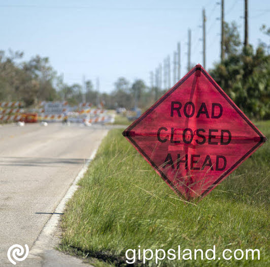 Avoid Boolarra - Foster Road (Schmidts Rd - Turton's Creek Rd) from December 4. Closure for two weeks for landslip repairs. Seek alternatives