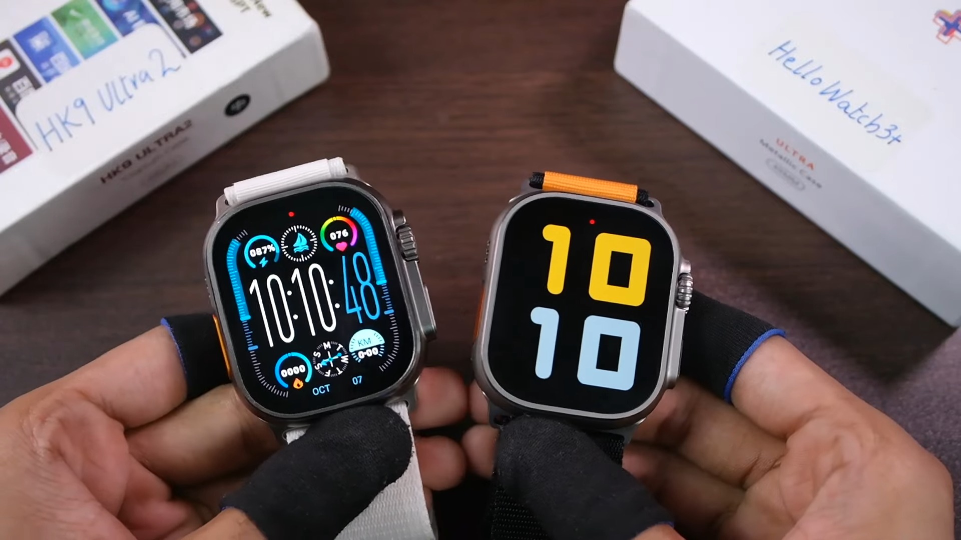 Compare HK9 Ultra 2 and Hello Watch 3 Plus – Apple Watch Ultra replicas with features, design, performance, and more. Find your smartwatch.