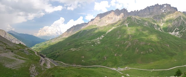 Abfahrt vom Col du Galibier.