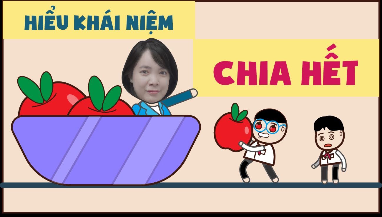 Giúp bé hiểu khái niệm chia hết