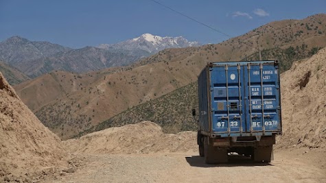 Kamaz truck at a pass.