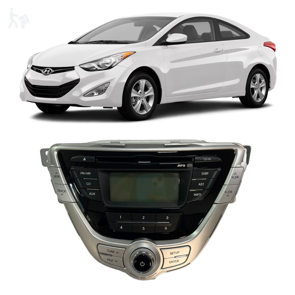 Rádio CD Player Hyundai Elantra 2011/2015 961703X500BLH Original