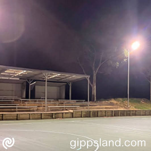 The lighting upgrade not only enables evening netball training but also supports weekly dinners to strengthen team bonds and mark club achievements at Newborough Netball and Football Club