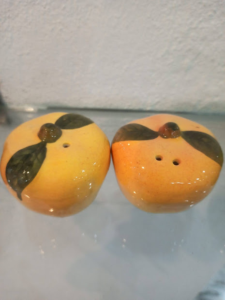 Ceramic Fruit Salt and Paper Shakers Set of 2 (Product No.117)