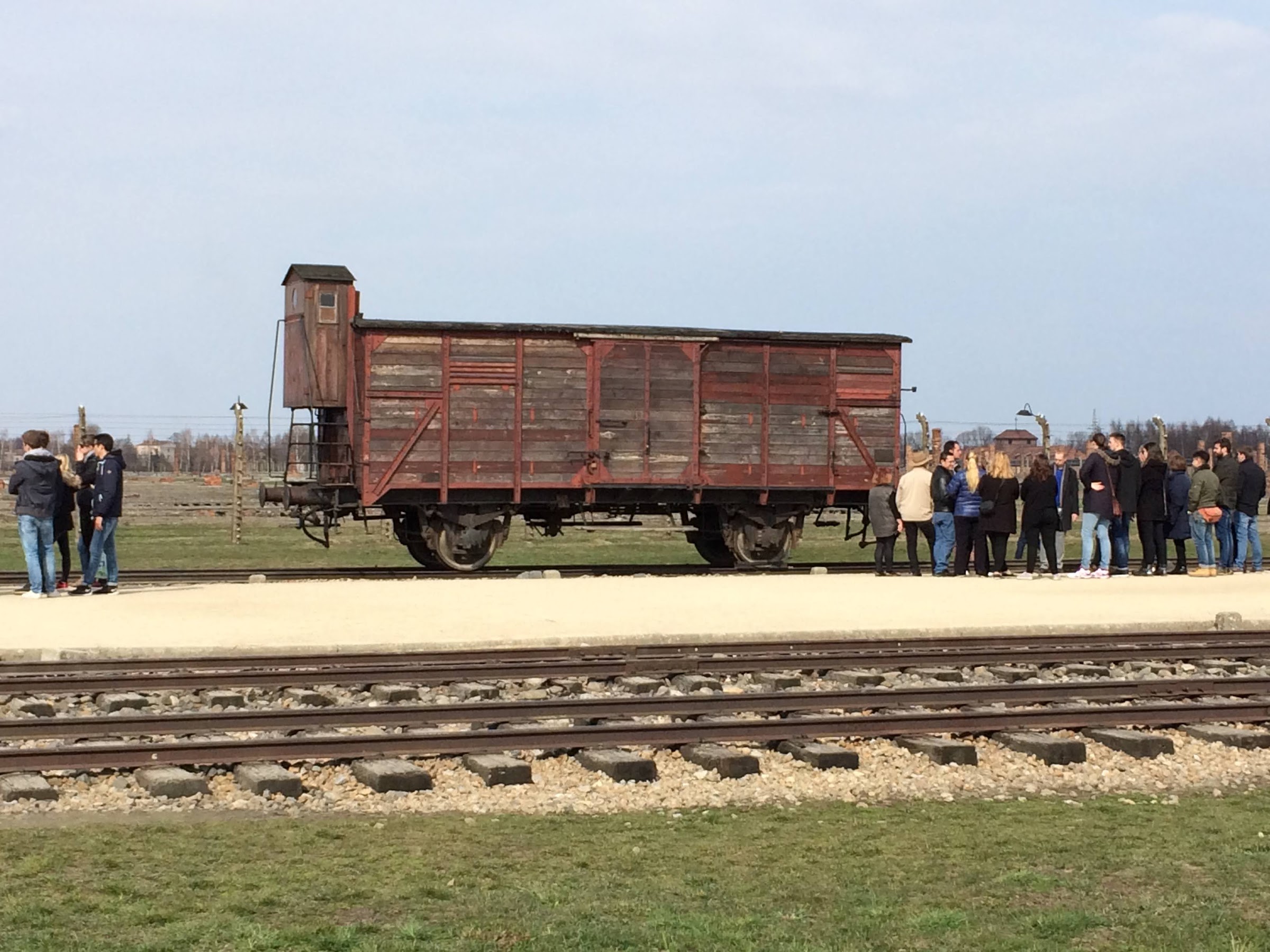 Train tracks in Birkenau