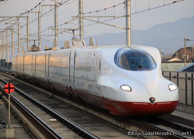 JR九州　N700S系　西九州新幹線「かもめ」Y1編成　新大村駅