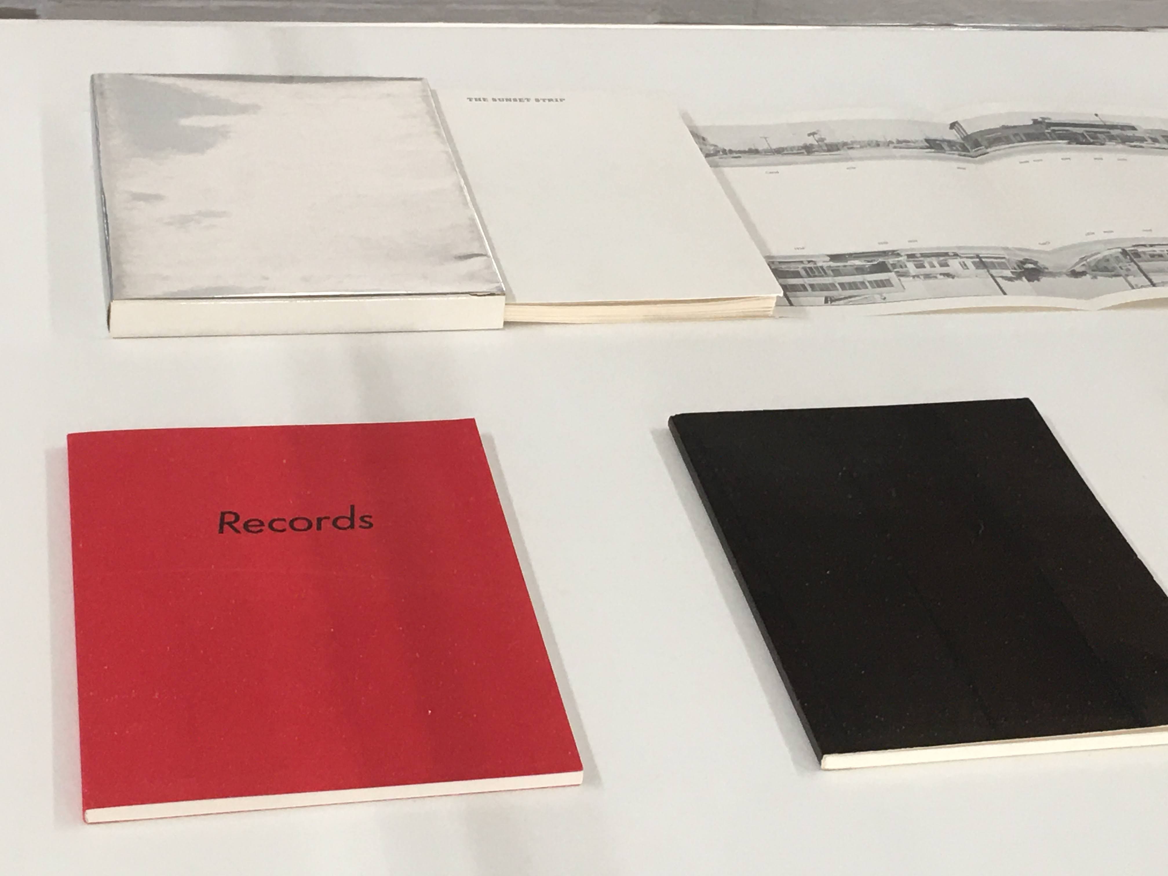 Edward Ruscha, Artists' books in Herbert Foundation, Ghent, November 2023 [Exhibition view The Collection Herbert, Herbert Foundation, October 01, 2023 - June 16, 2024]