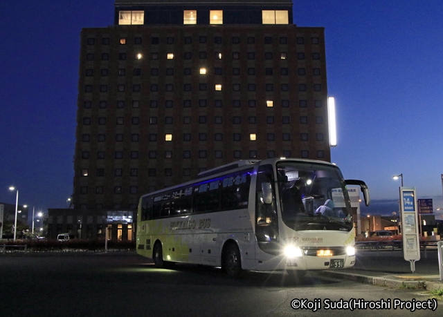 北海道バス「函館特急ニュースター号」　･991　函館駅前ターミナル到着_01