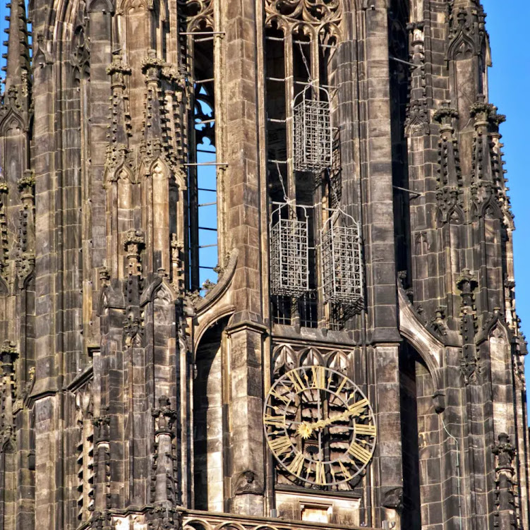 As gaiolas suspensas da Igreja de São Lamberto em Münster