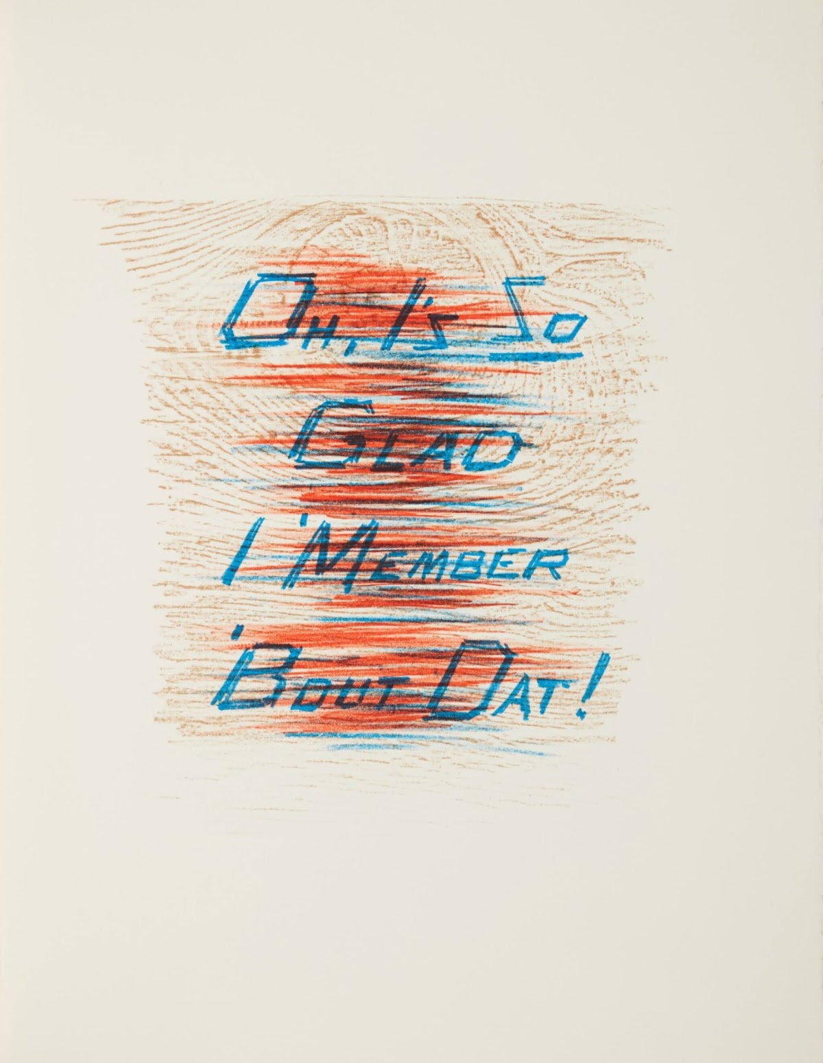 Ed Ruscha, lithography for Sayings from Mark Twain's Pudd'nhead Wilson, San Francisco, Greve/Hine & Limestone Press, 1995