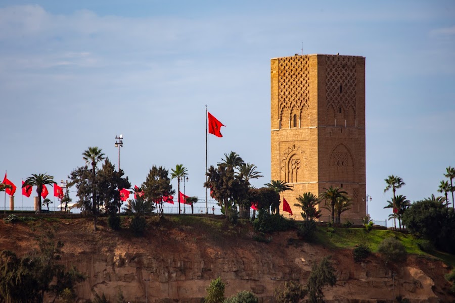 Maroko, Rabat, Wieża Hasana II