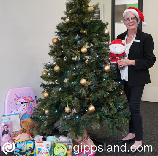 Bass Coast Mayor Cr Clare Le Serve encourages everyone to give what they can to the Christmas Giving Trees program