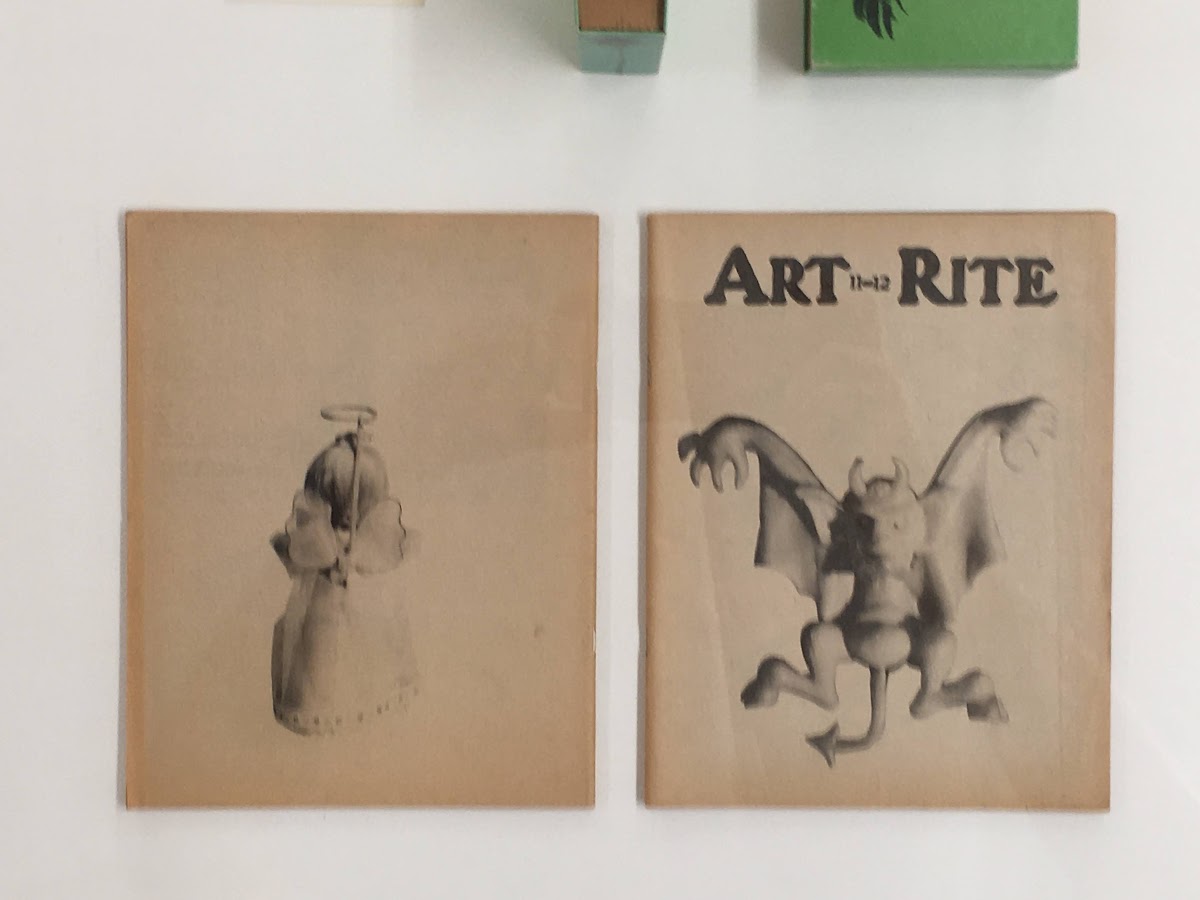 AEd Ruscha, front and back cover for Art-Rite, No. 11-12 (Winter 1975 / Spring 1976) [The Collection Herbert, Herbert Foundation, October 01, 2023  June 16, 2024]