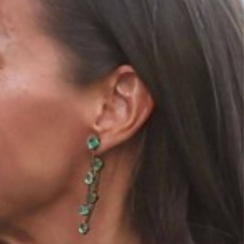 Queen Letizia was wearing TOUS Waterfall Emerald Earrings