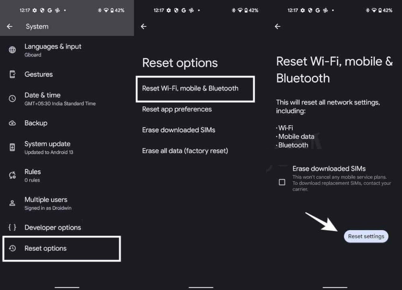 Confirm that you want to reset the network settings for the selected SIM card. The process may vary slightly depending on your device, but it typically involves tapping a "Reset Settings" or similar button.