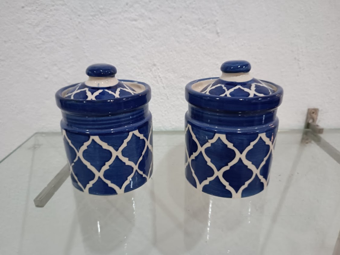 Handmade Ceramic Jar Set of 1 (Product No-82)