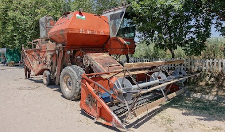 Harvester ready for the museum