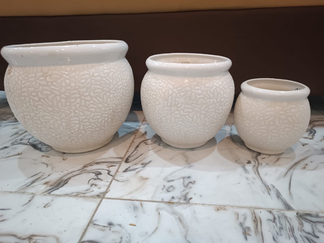 Handmade Ceramic Planter Small,Medium & Large Set of 3 (Product No-42,43,44)