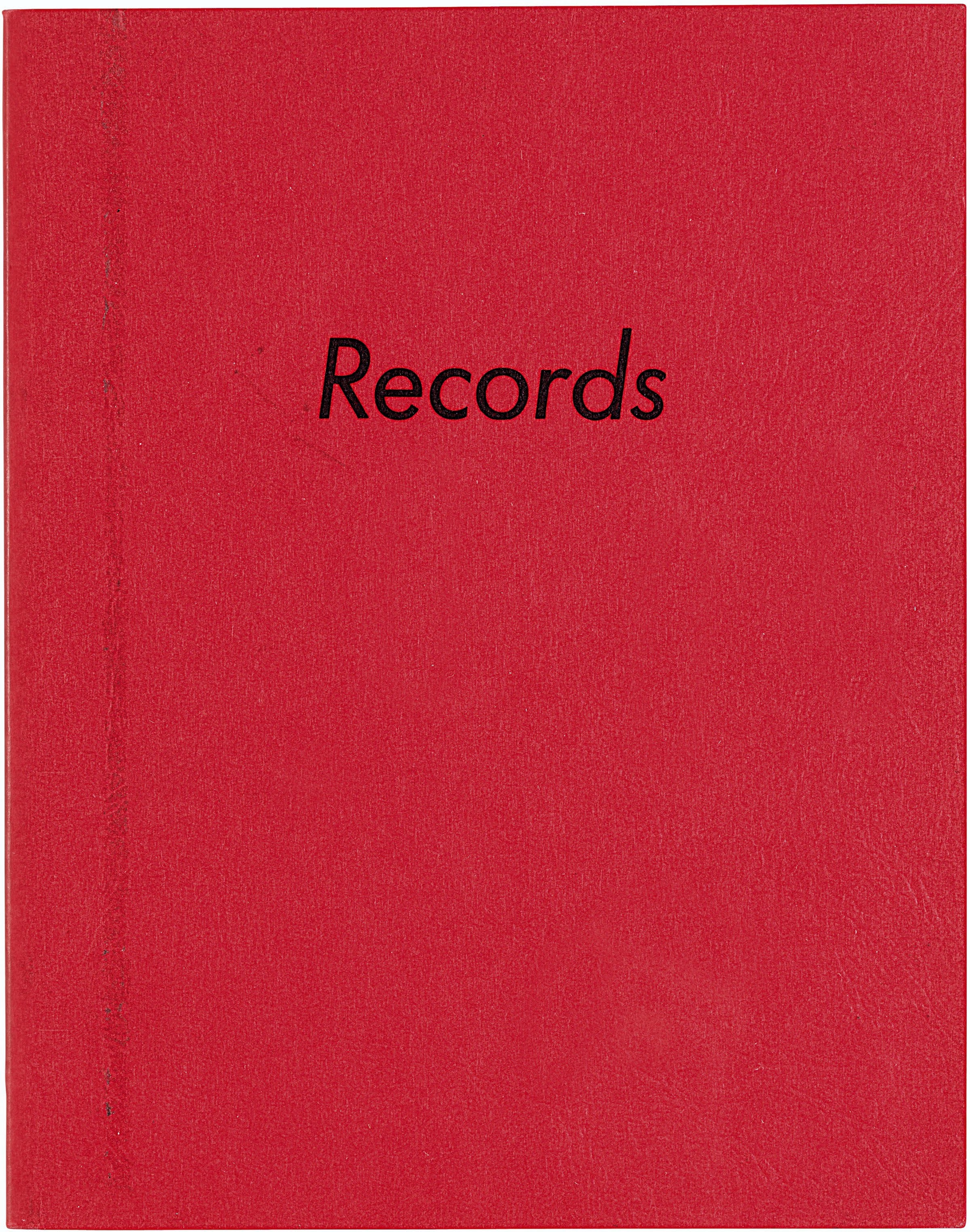 Ed Ruscha, Records, Heavy Industry Publications, Hollywood, 1971