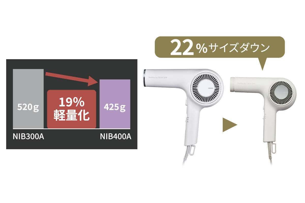 プロフェッショナル プロテクトイオン ヘアードライヤー (NIB400A)