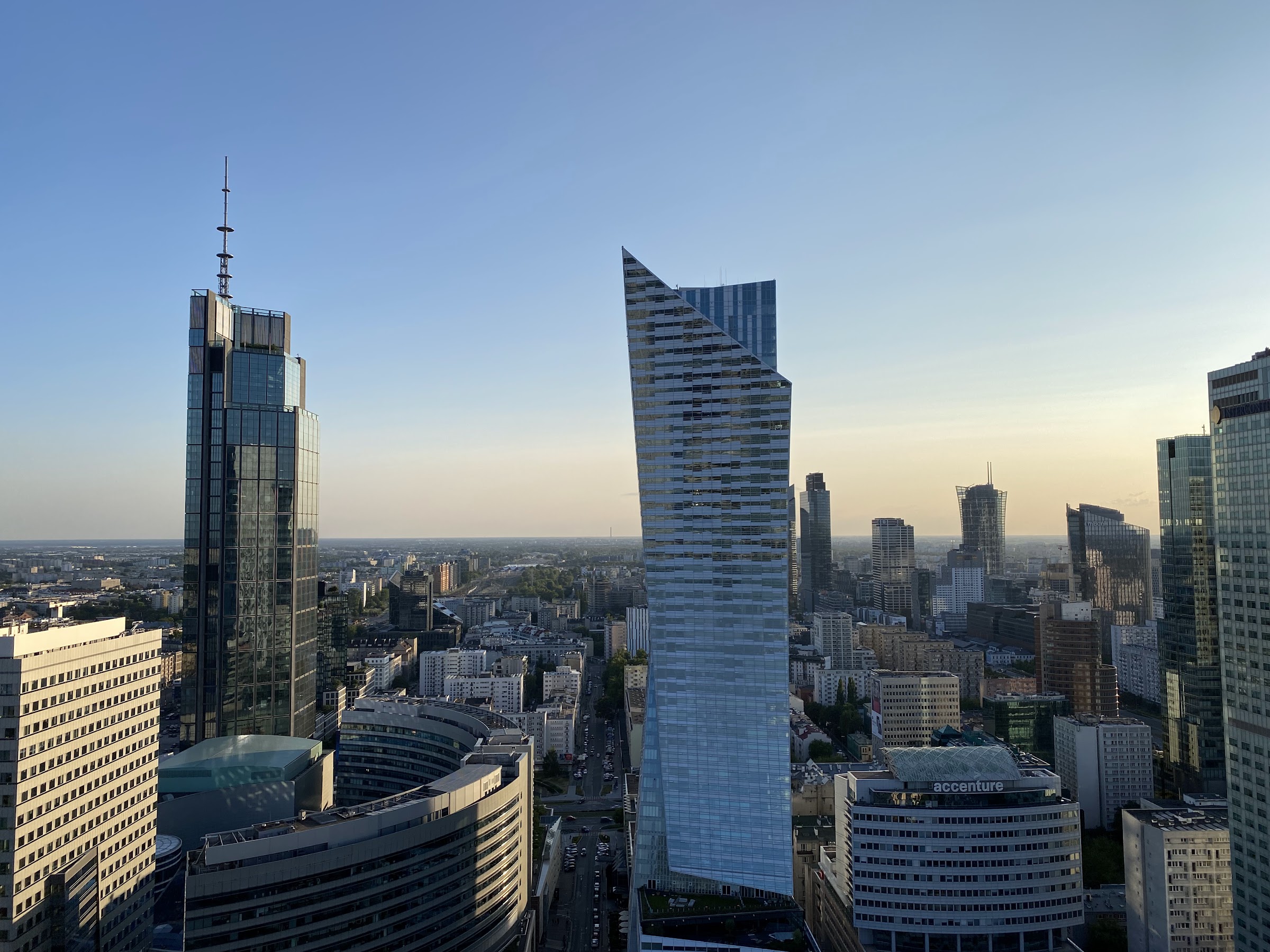 View from tower of Palace of Culture and Science